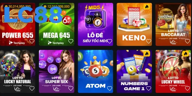 Xổ số Lc88 liên kết với nhiều nhà phát hành game